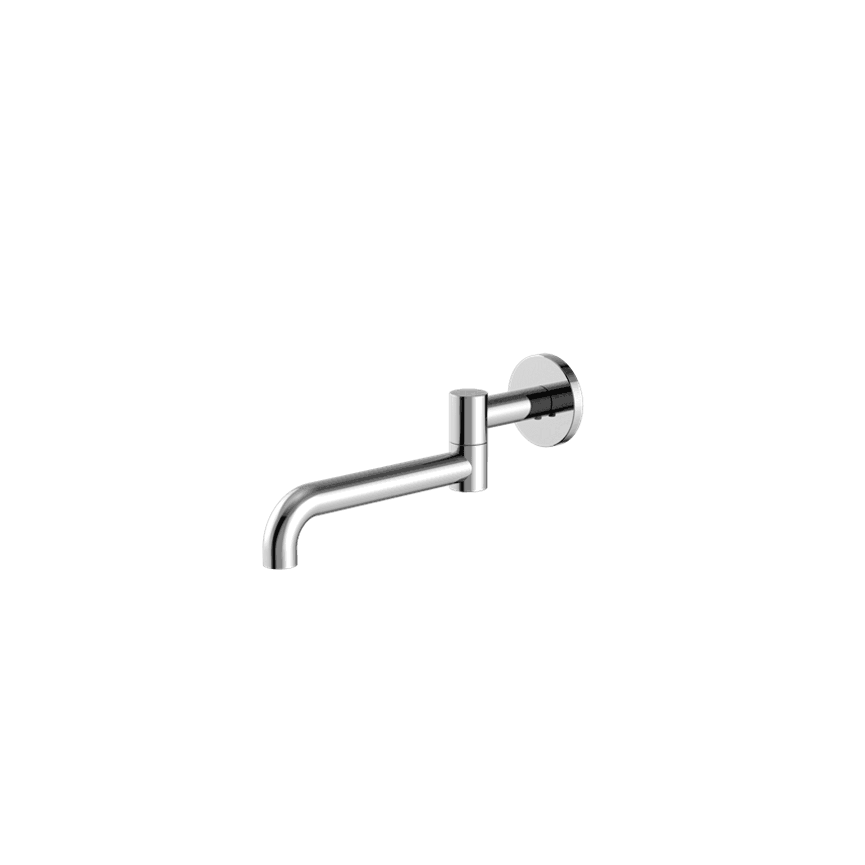 Mecca Wall Mounted Swivel Bath Spout Only 225mm Chrome