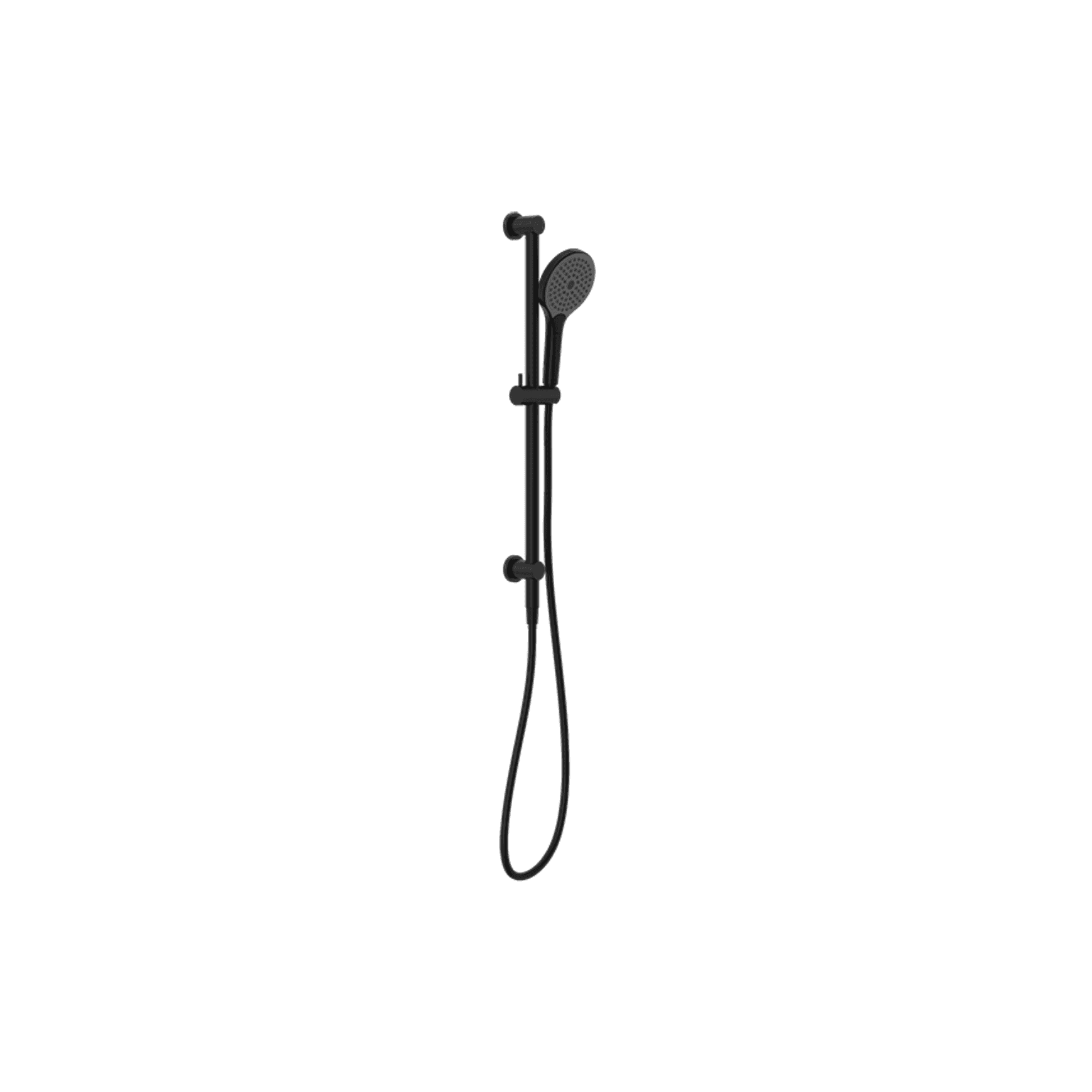 Mecca Shower Rail With Air Shower II Matte Black