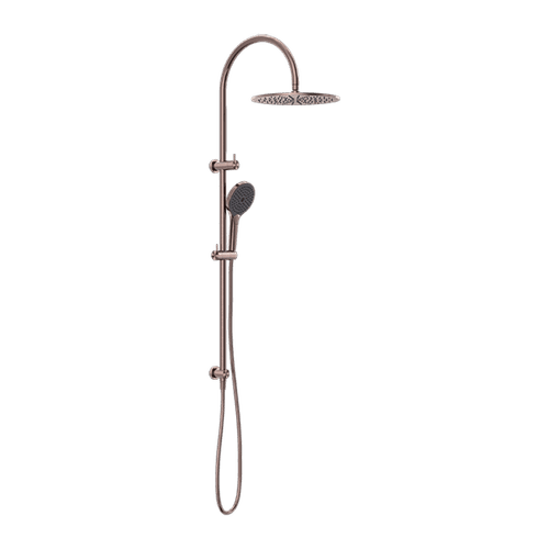 Mecca Twin Shower With Air Shower II Brushed Bronze