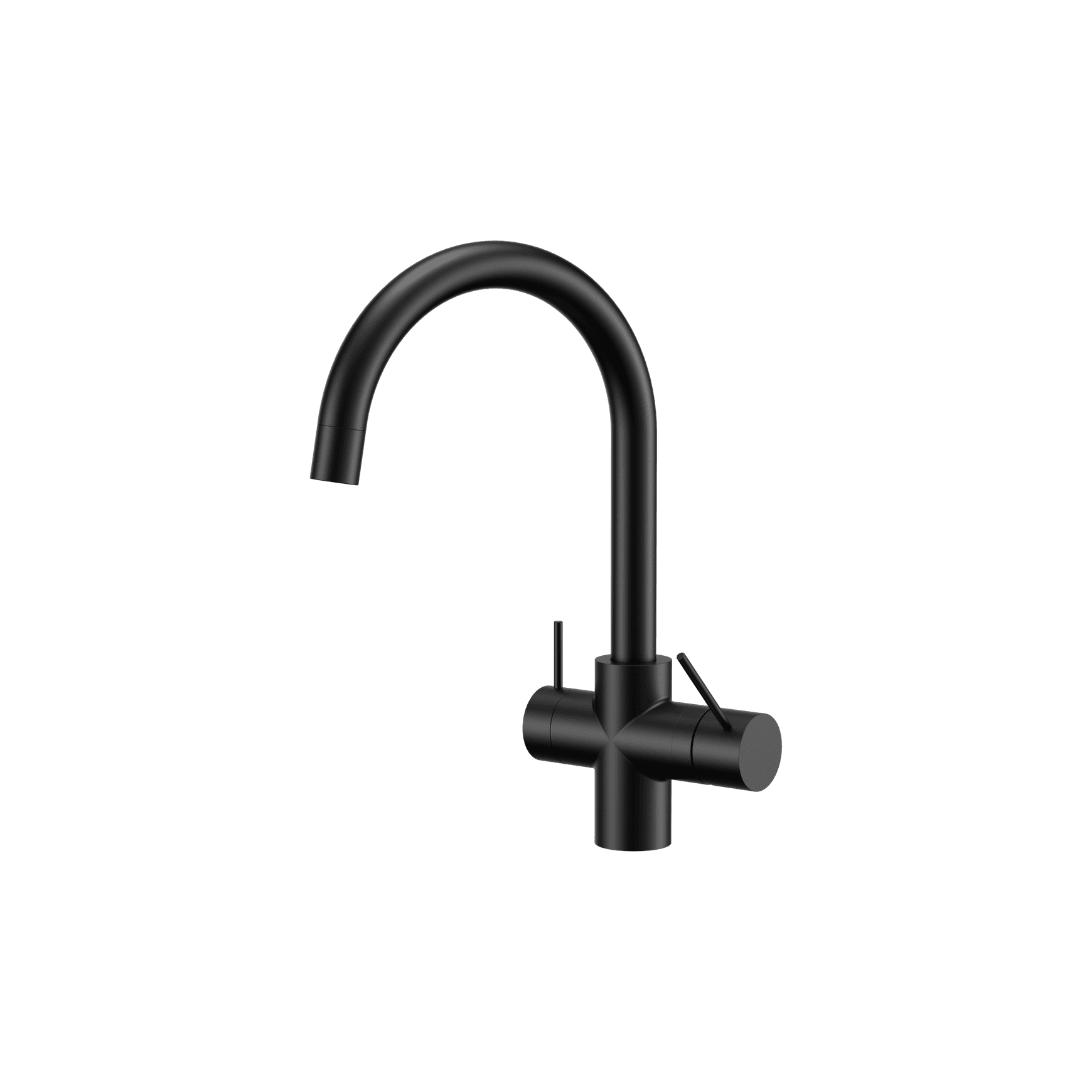 Mecca 3 Way Filtered Mixer Tap Matte Black