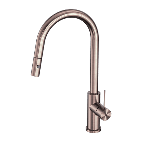 Mecca Pull Out Sink Mixer With Vegie Spray Function Brushed Bronze