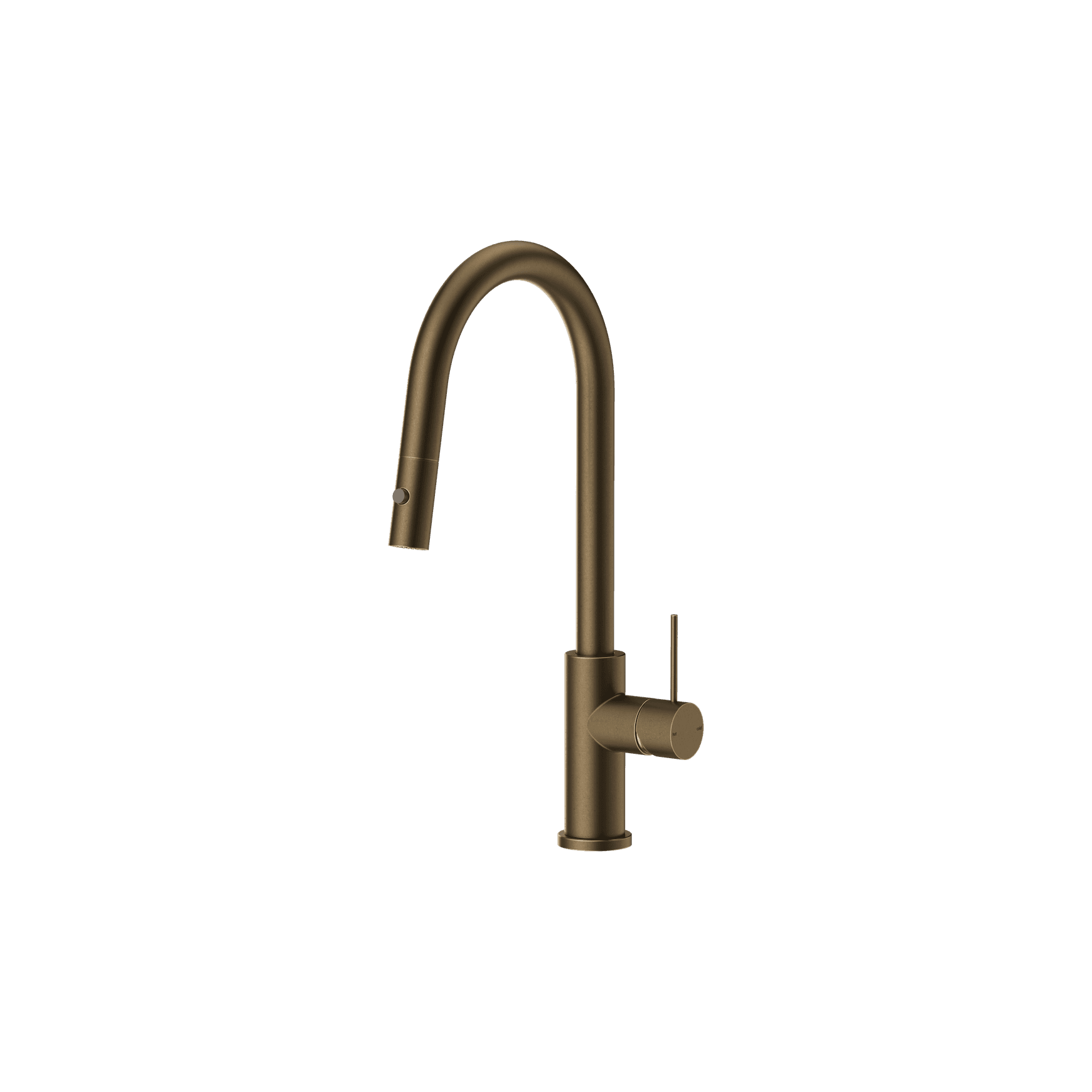 Mecca Pull Out Sink Mixer With Vegie Spray Function Tumbled Antique Brass