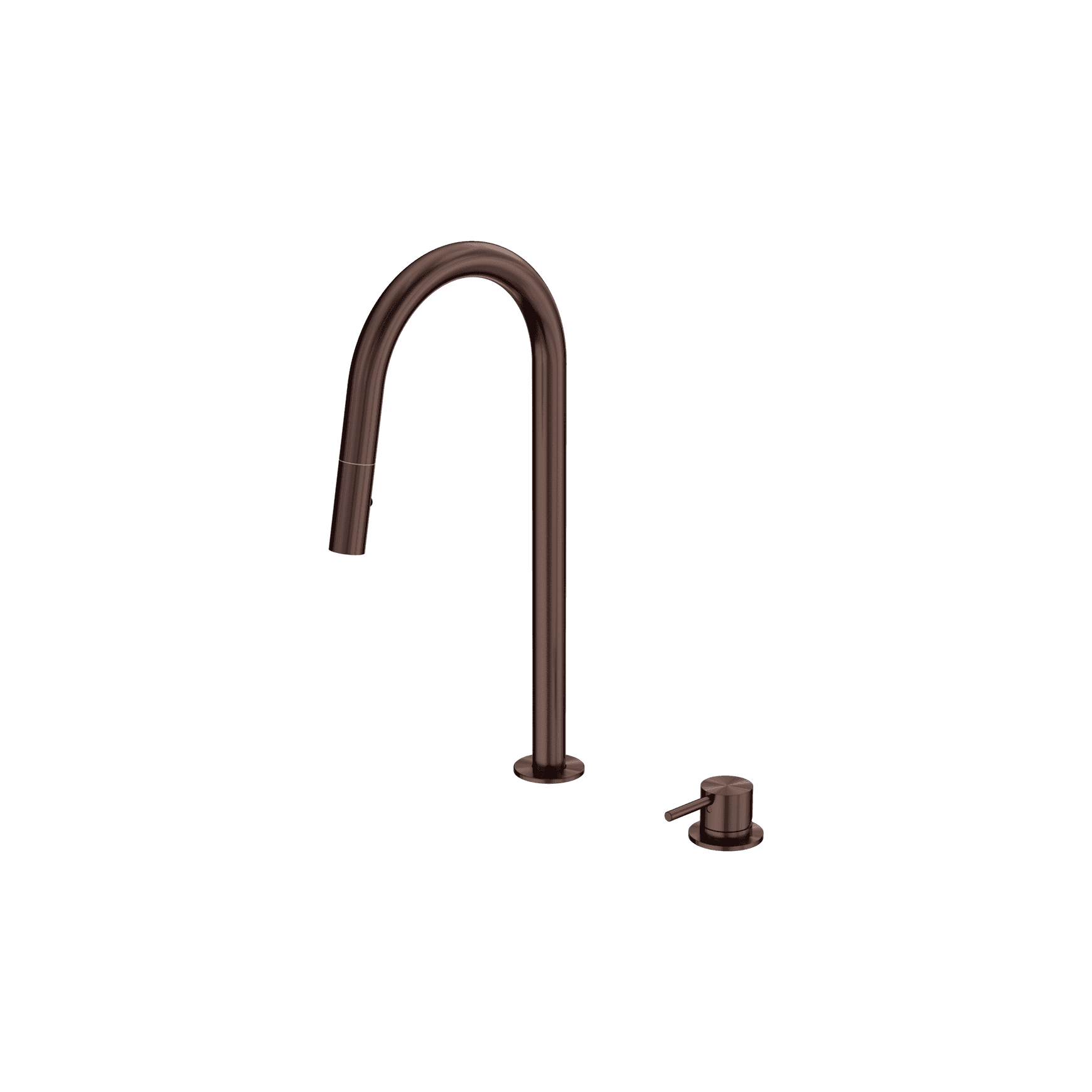 Mecca Hob Mounted Pull Out Sink Mixer Rome Bronze