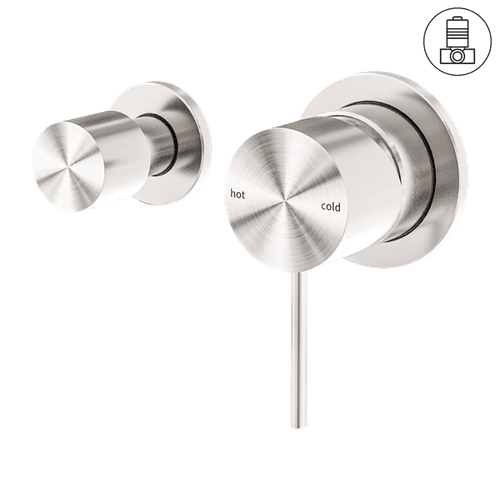 Mecca Shower Mixer With Horizontal 2 Way Divertor Brushed Nickel