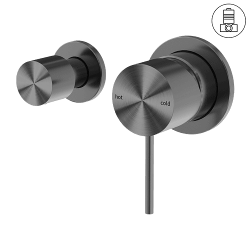 Mecca Shower Mixer With Horizontal 2 Way Divertor Gun Metal