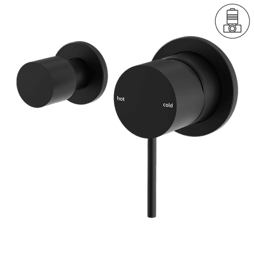 Mecca Shower Mixer With Horizontal 2 Way Divertor Matte Black