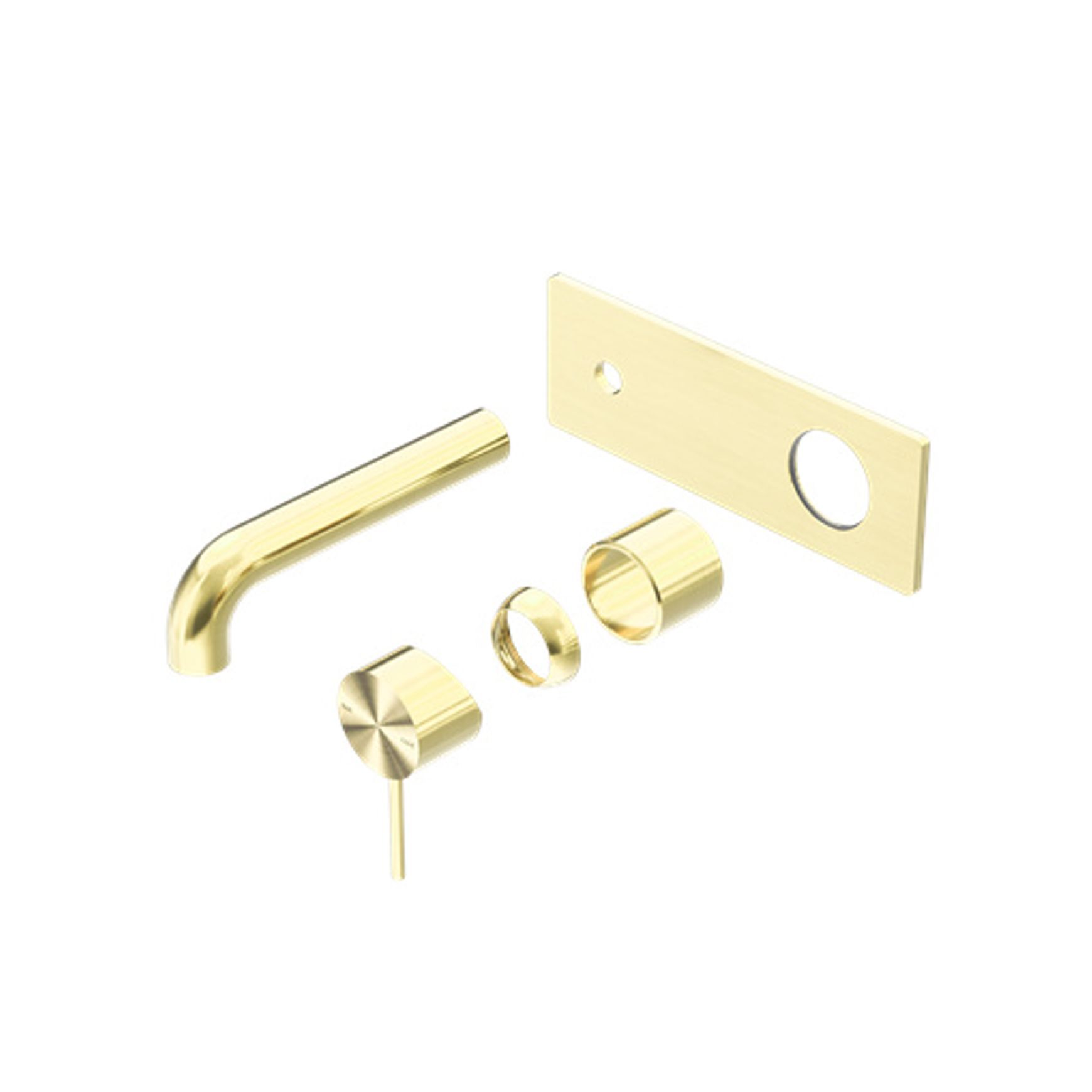 Mecca Wall Basin/Bath Mixer 120mm Trim Kits Only Brushed Gold