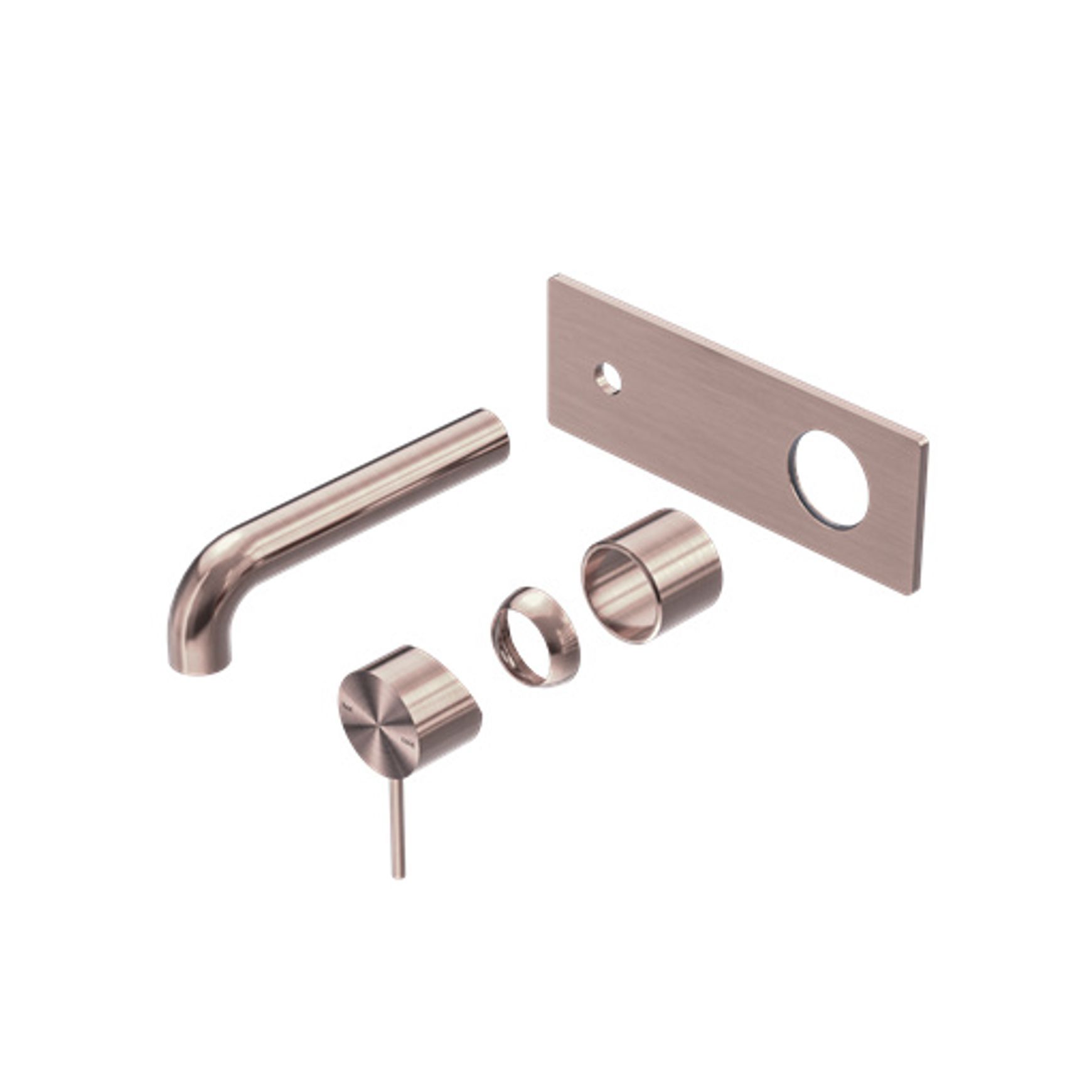 Mecca Wall Basin/Bath Mixer 230mm Trim Kits Only Brushed Bronze