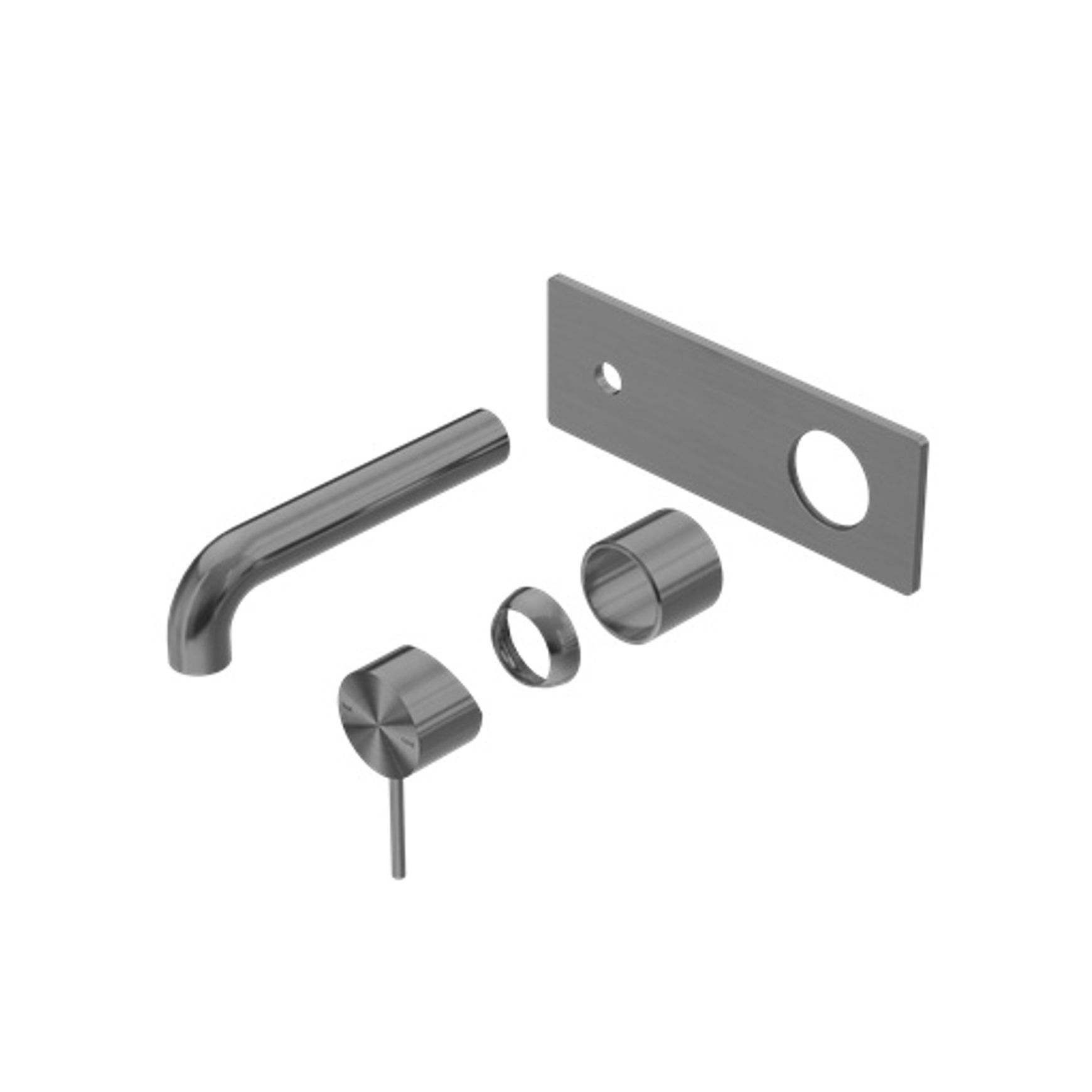 Mecca Wall Basin/Bath Mixer 230mm Trim Kits Only Gun Metal