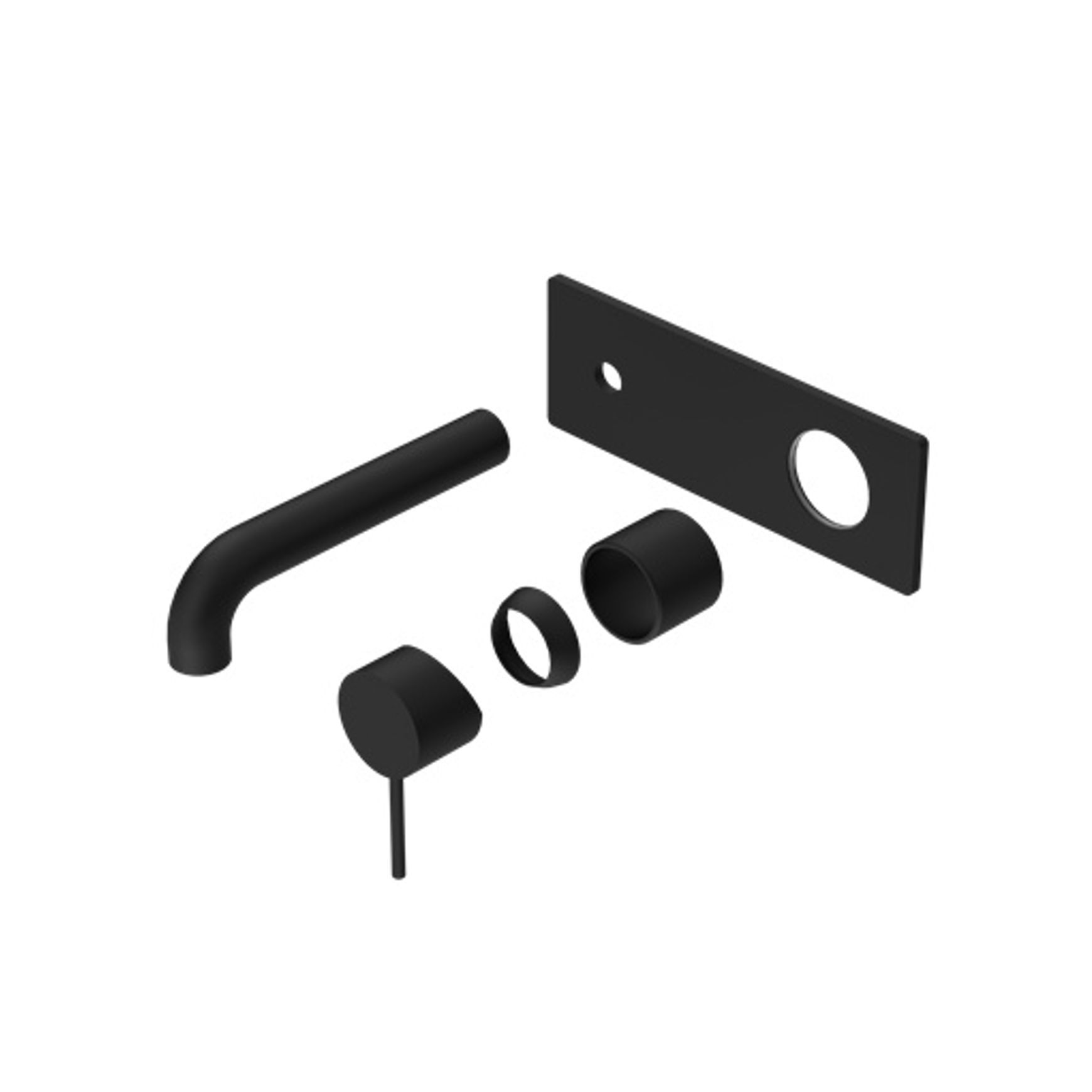 Mecca Wall Basin/Bath Mixer 120mm Trim Kits Only Matte Black