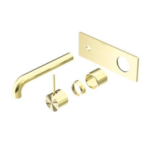 Mecca Wall Basin/Bath Mixer Handle Up 120mm Trim Kits Only Brushed Gold