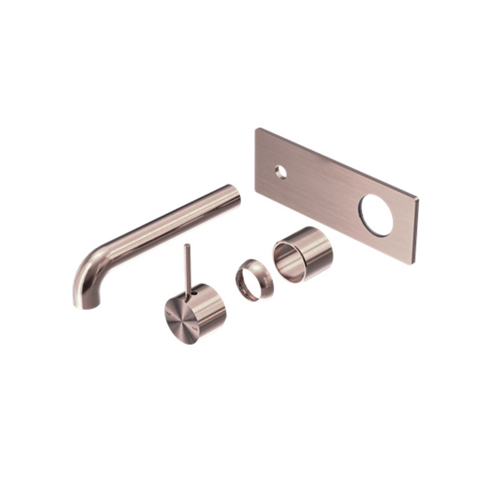 Mecca Wall Basin/Bath Mixer Handle Up 230mm Trim Kits Only Brushed Bronze