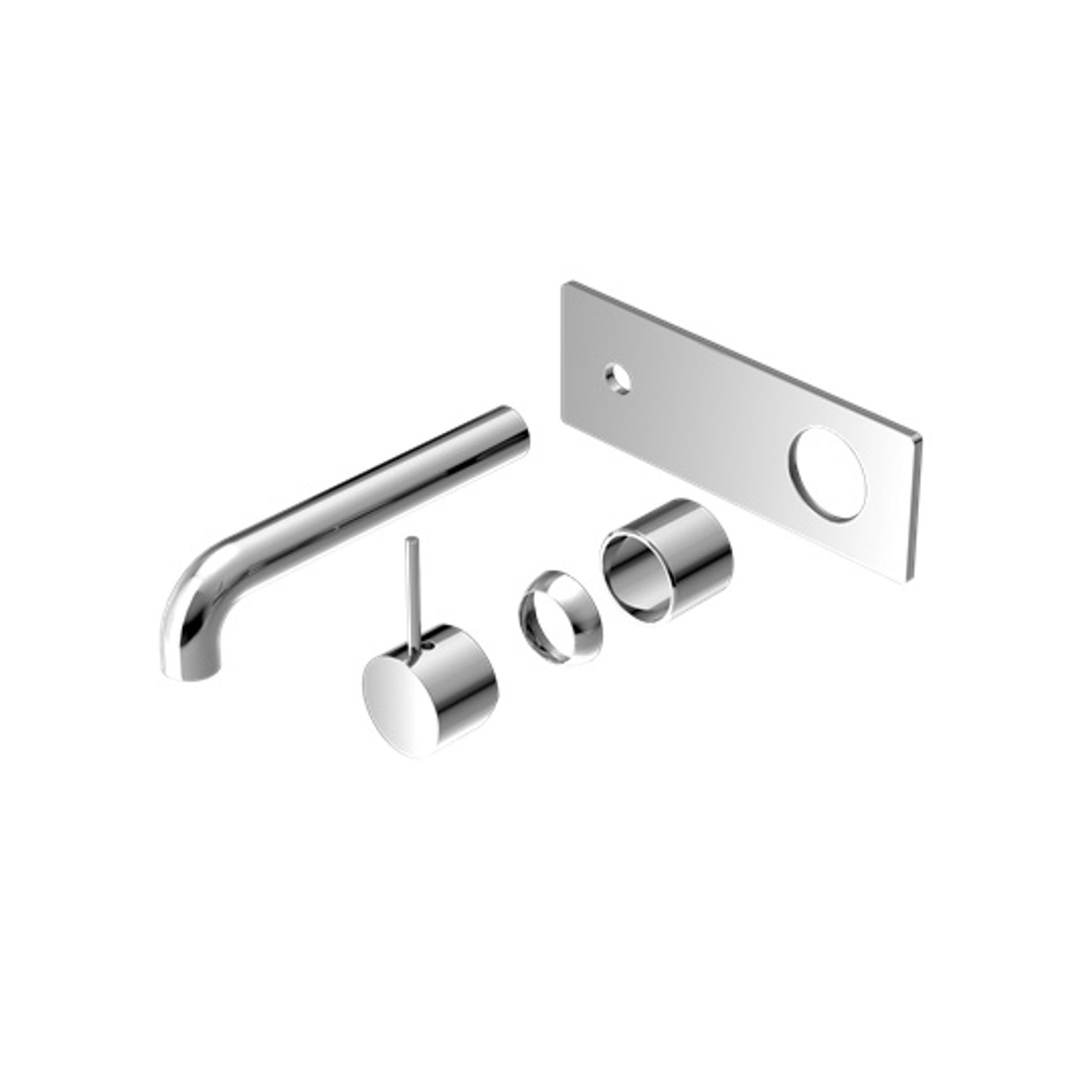 Mecca Wall Basin/Bath Mixer Handle Up 120mm Trim Kits Only Chrome