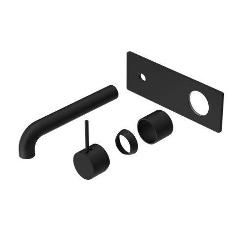 Mecca Wall Basin/Bath Mixer Handle Up 185mm Trim Kits Only Matte Black