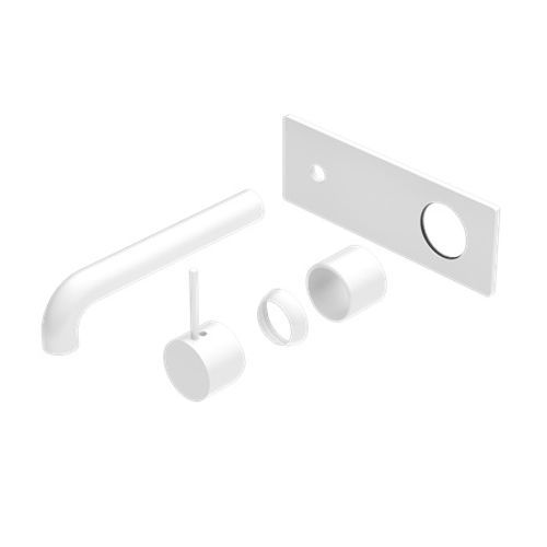Mecca Wall Basin/Bath Mixer Handle Up 120mm Trim Kits Only Matte White