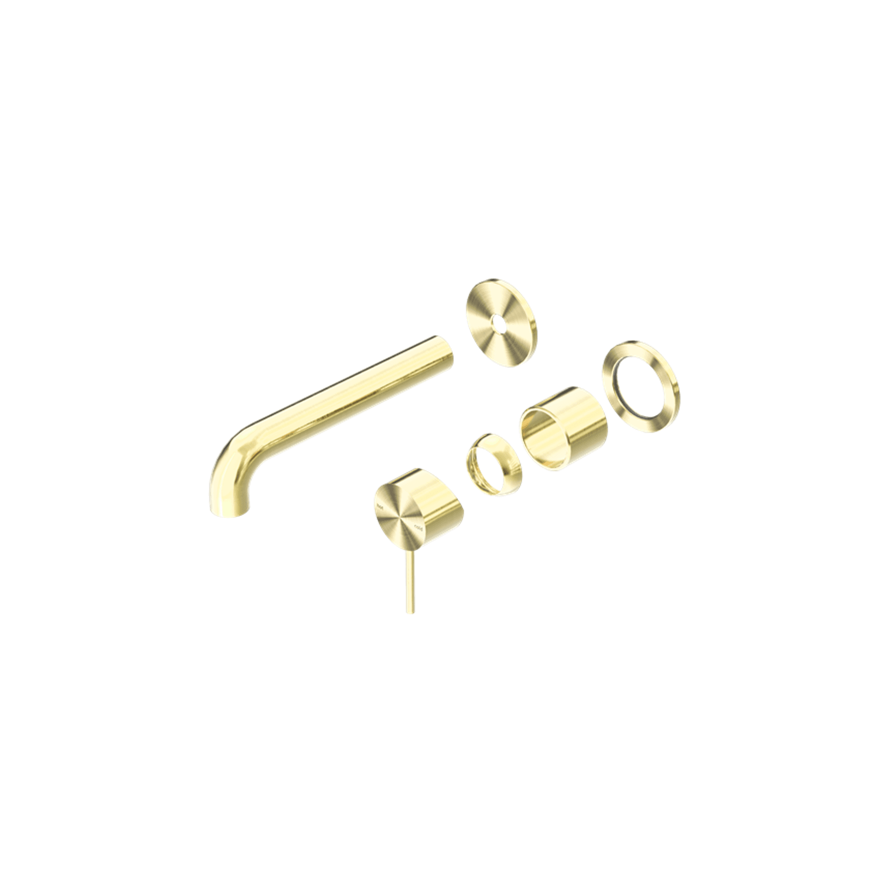 Mecca Wall Basin/Bath Mixer Separate Back Plate 160mm Trim Kits Only Brushed Gold