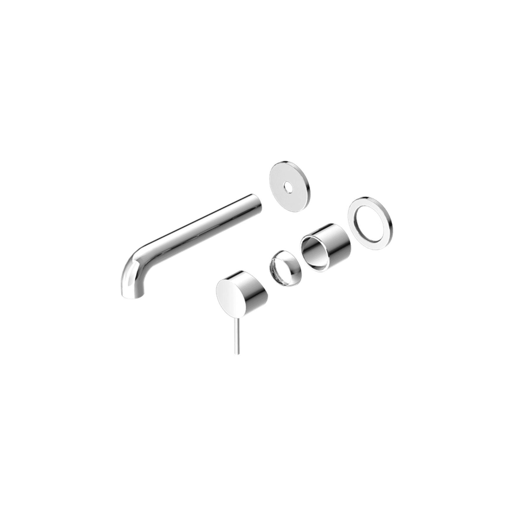 Mecca Wall Basin/Bath Mixer Separate Back Plate 160mm Trim Kits Only Chrome