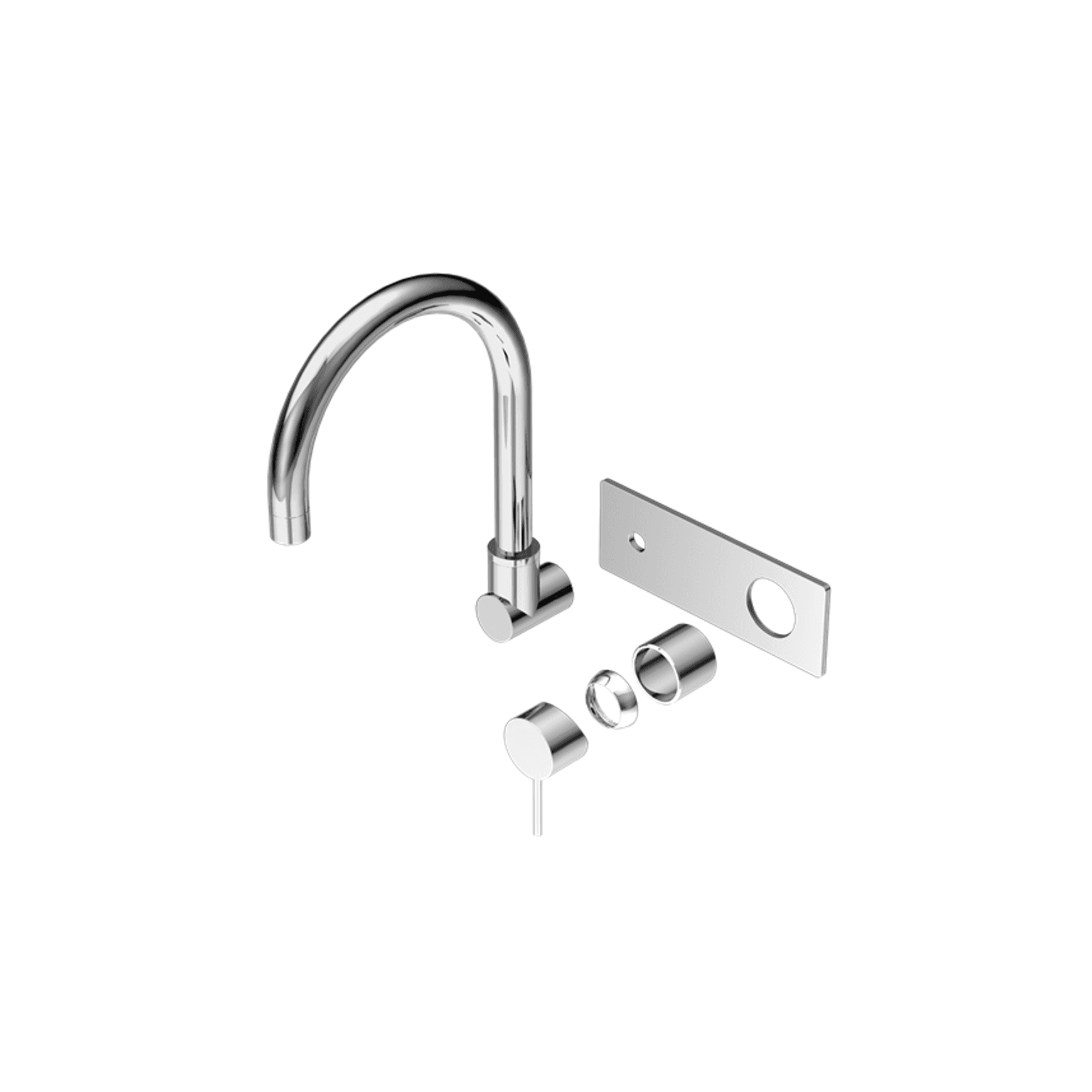 Mecca Wall Basin/Bath Mixer Swivel Spout Trim Kits Only Chrome