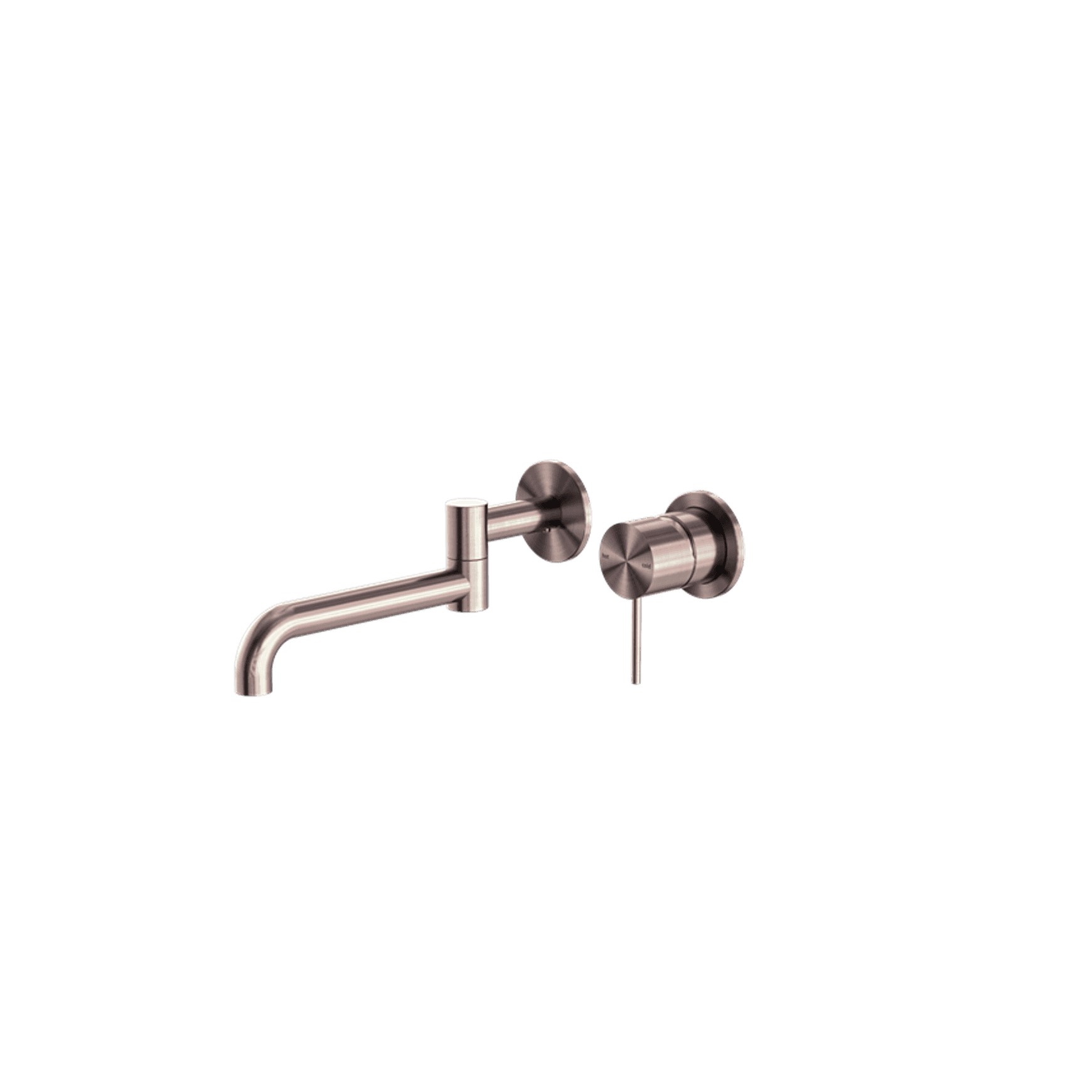 Mecca Wall Basin/Bath Mixer Swivel Spout 225mm Brushed Bronze