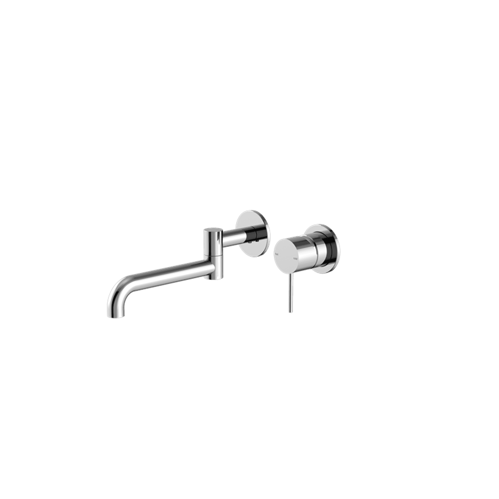 Mecca Wall Basin/Bath Mixer Swivel Spout 225mm Chrome