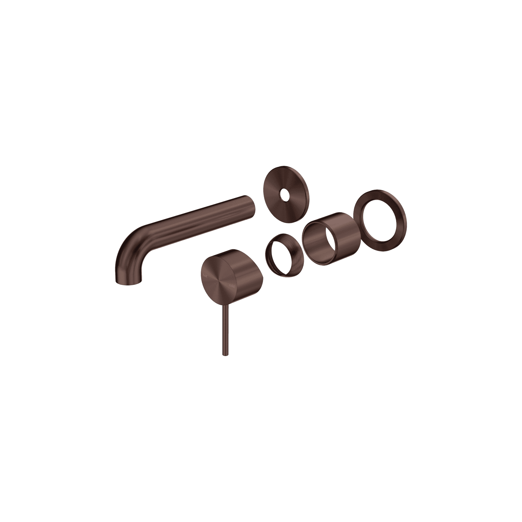 Mecca Wall Basin/Bath Mixer Separate Back Plate 160mm Trim Kit Only Rome Bronze