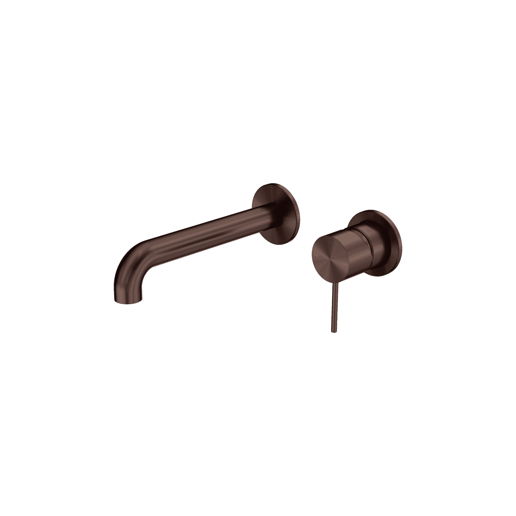Mecca Wall Basin/Bath Mixer Separate Back Plate 185mm Rome Bronze
