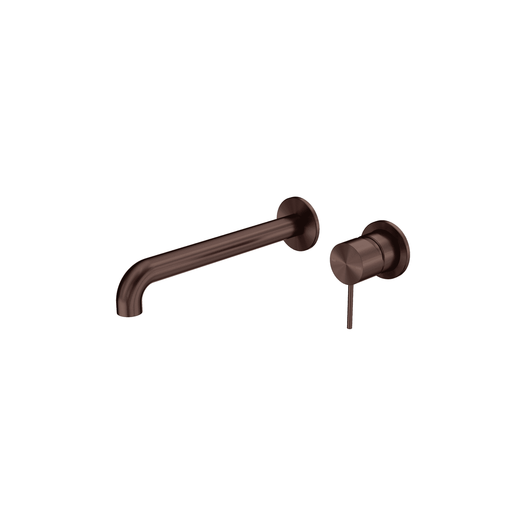 Mecca Wall Basin/Bath Mixer Separate Back Plate 230mm Rome Bronze