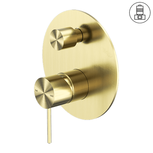 Mecca Shower Mixer With Divertor Brushed Gold