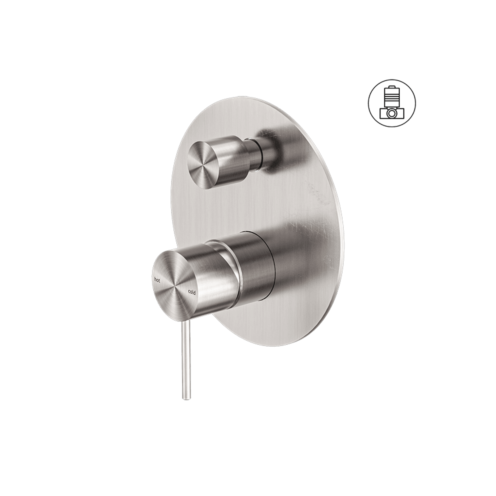 Mecca Shower Mixer With Divertor Brushed Nickel