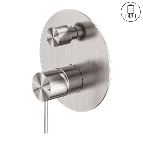 Mecca Shower Mixer With Divertor Brushed Nickel