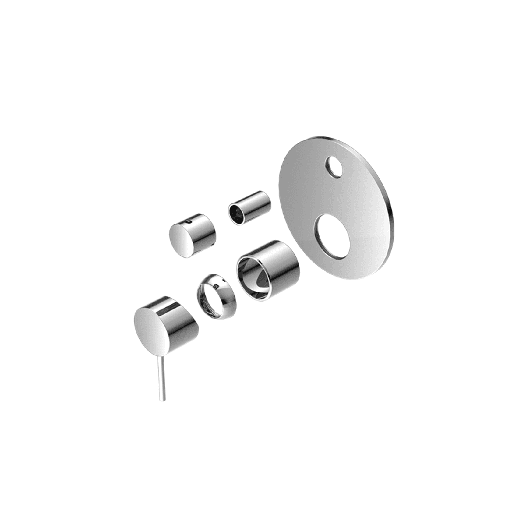Mecca Shower Mixer With Divertor Trim Kits Only Chrome