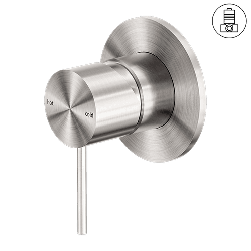 Mecca Shower Mixer 80mm Plate Brushed Nickel