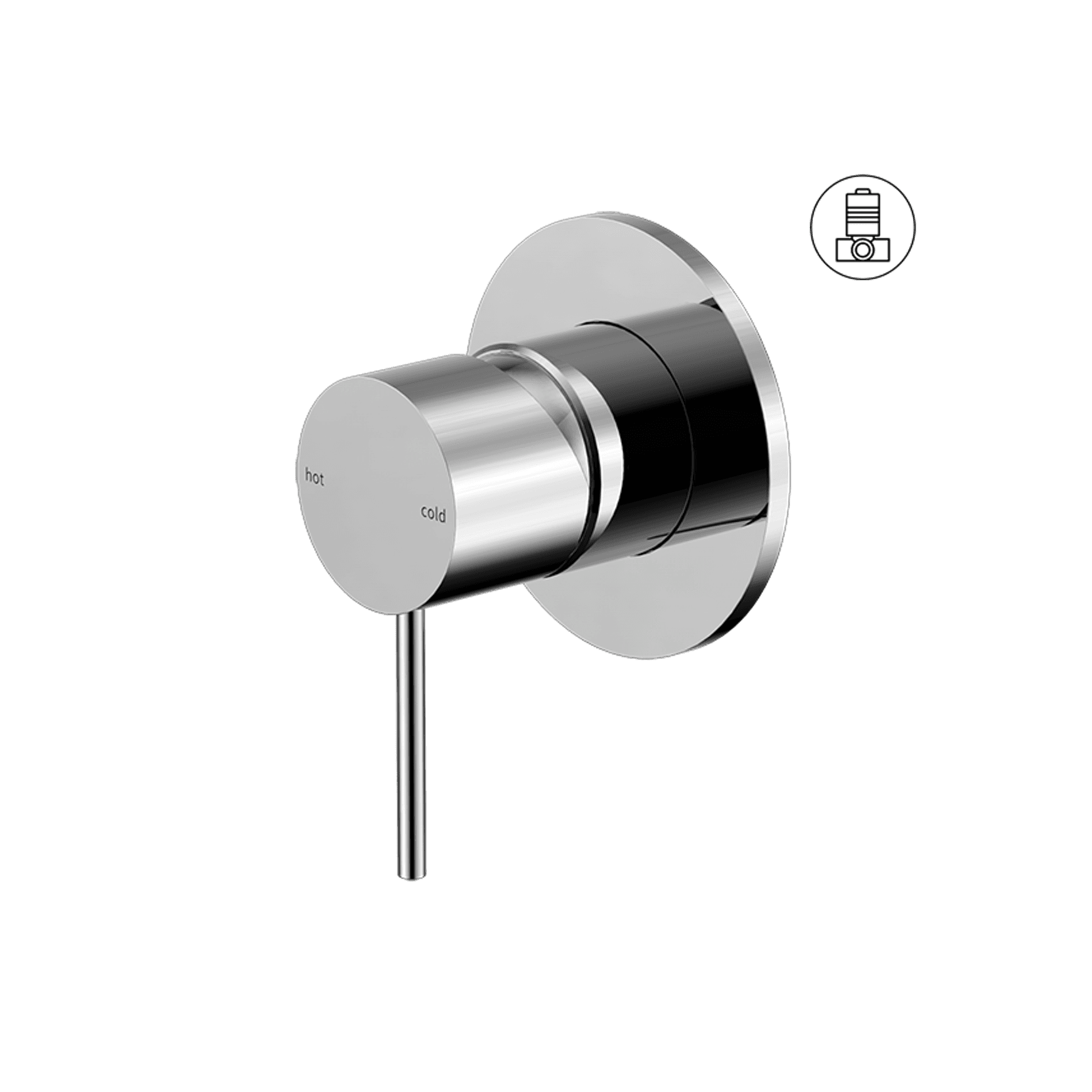 Mecca Shower Mixer 80mm Plate Chrome