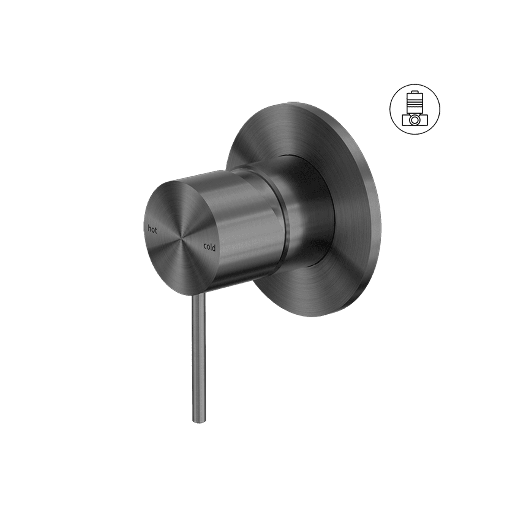 Mecca Shower Mixer 80mm Plate Gun Metal