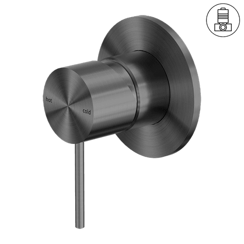 Mecca Shower Mixer 80mm Plate Gun Metal