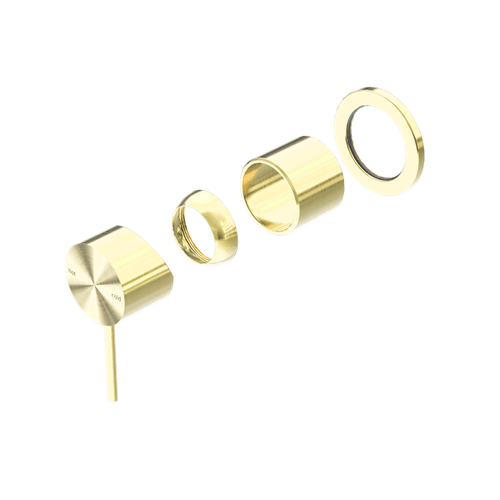 Mecca Shower Mixer 60mm Plate Trim Kits Only Brushed Gold
