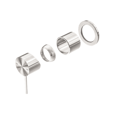 Mecca Shower Mixer 60mm Plate Trim Kits Only Brushed Nickel
