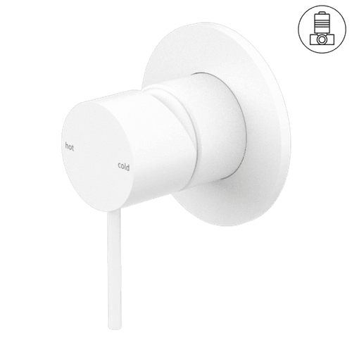 Mecca Shower Mixer 80mm Plate Matte White
