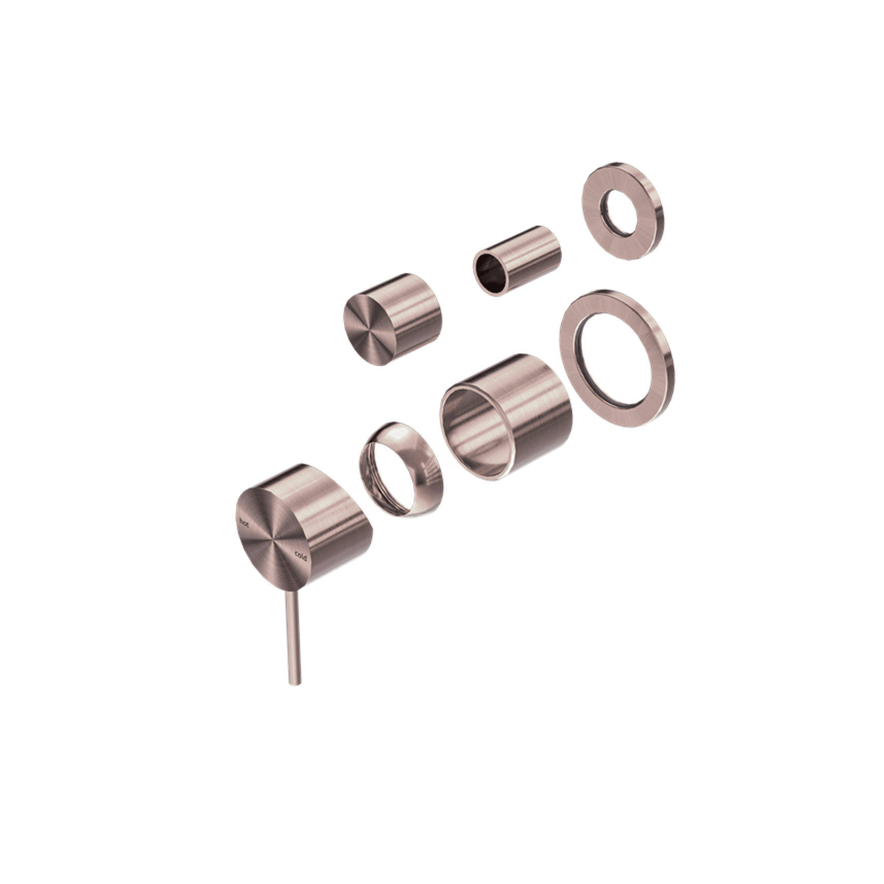 Mecca Shower Mixer With Divertor Separate Back Plate Trim Kits Only Brushed Bronze