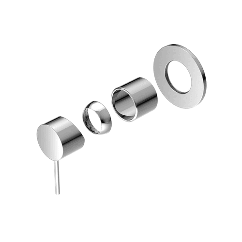 Mecca Shower Mixer 80mm Plate Trim Kits Only Chrome
