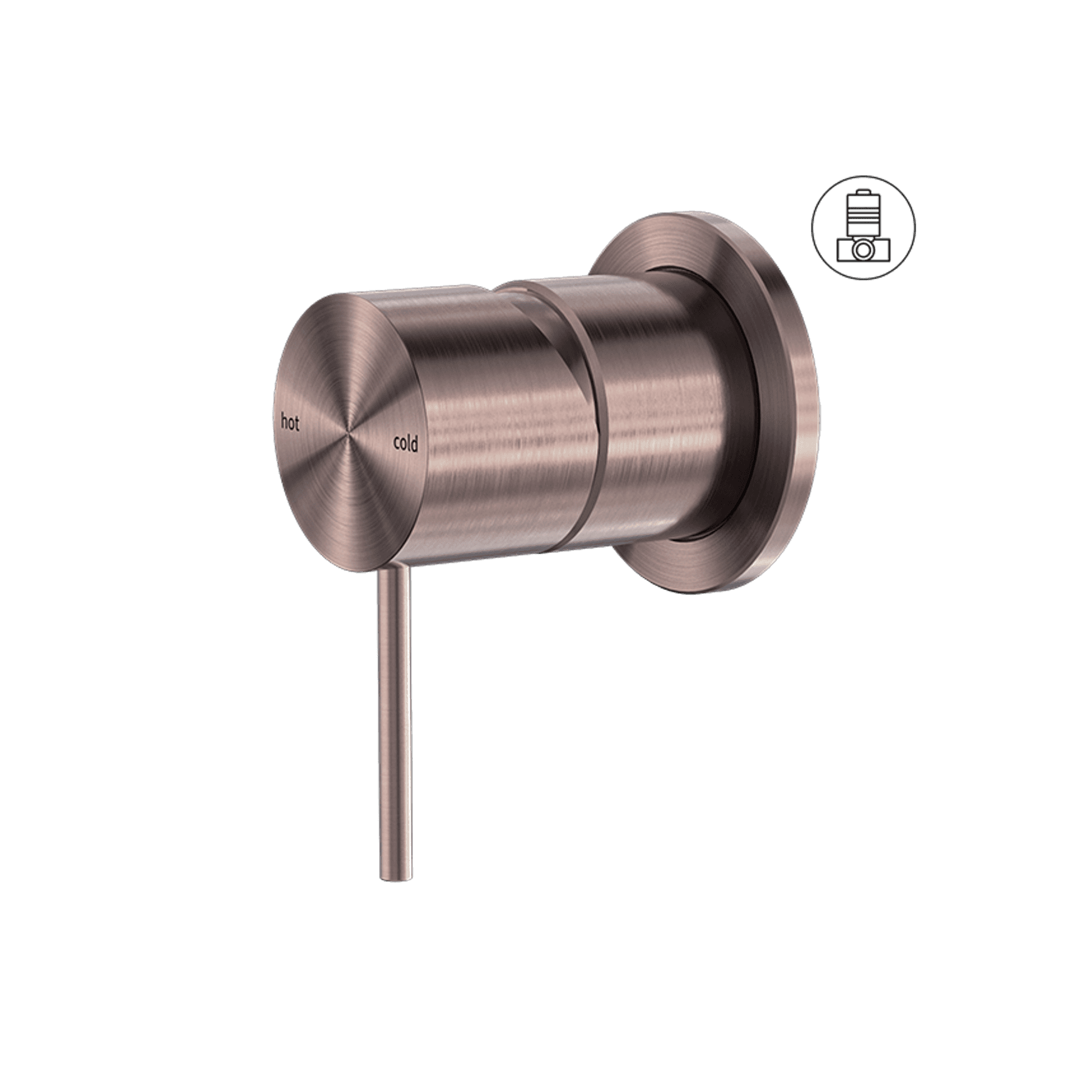 Mecca Shower Mixer 60mm Plate Brushed Bronze