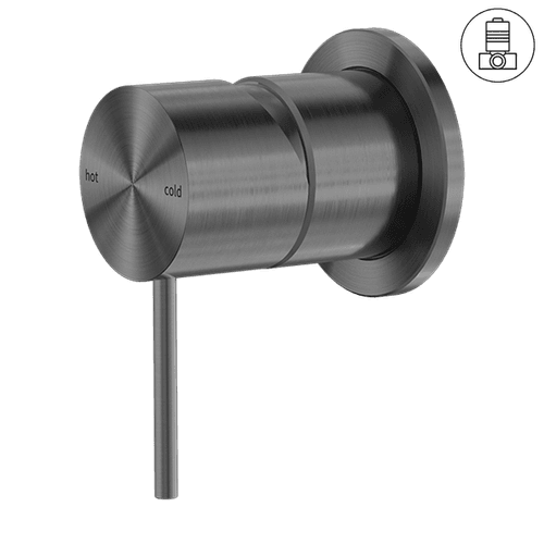 Mecca Shower Mixer 60mm Plate Gun Metal