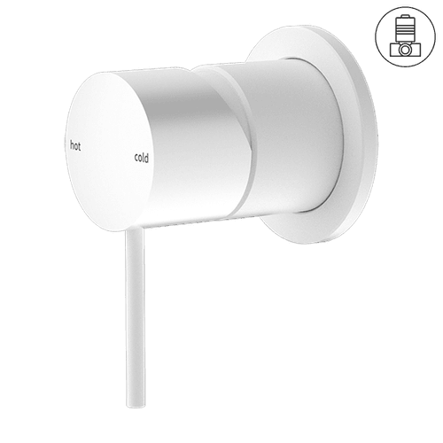 Mecca Shower Mixer 60mm Plate Matte White
