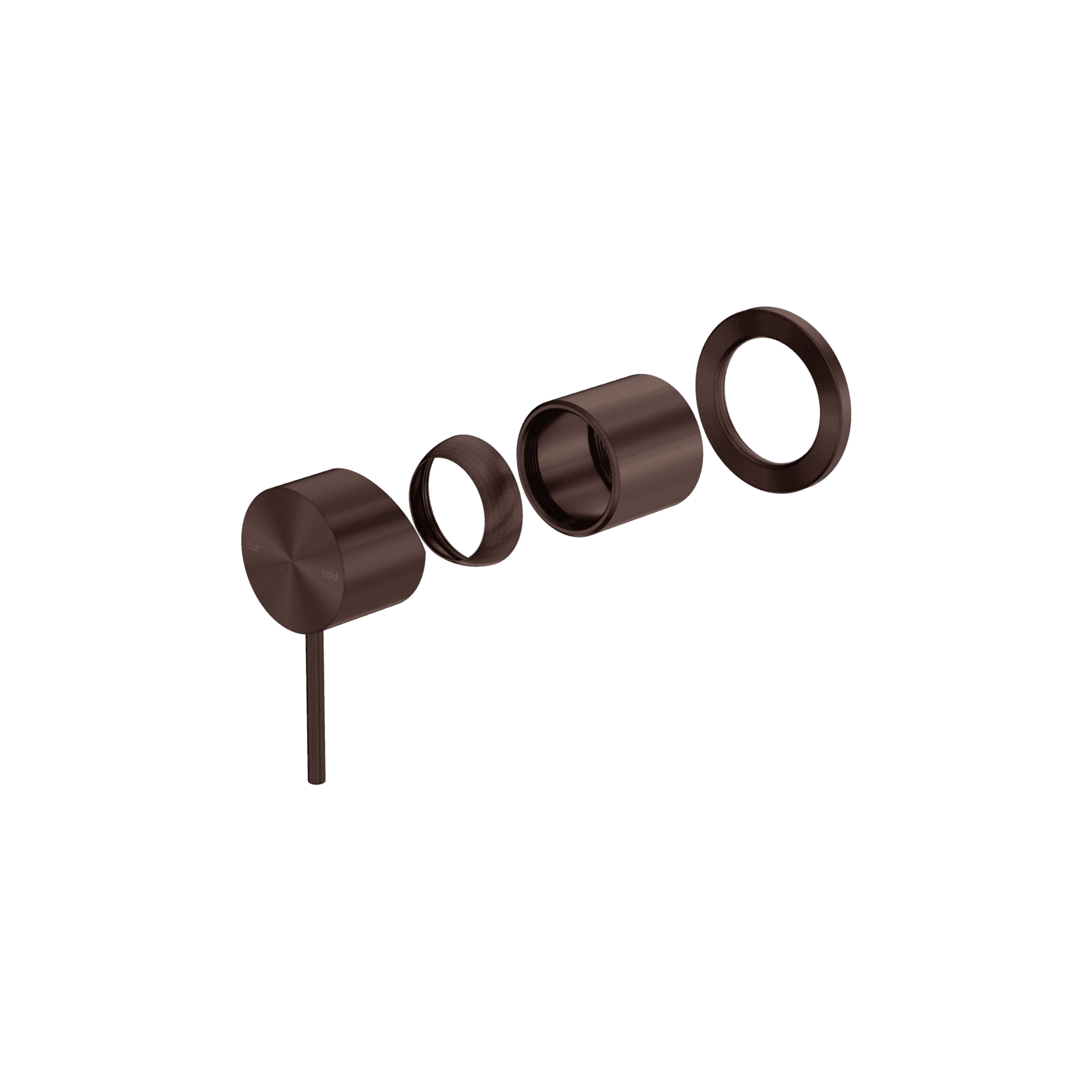 Mecca Shower Mixer 60mm Plate Trim Kit Only Rome Bronze