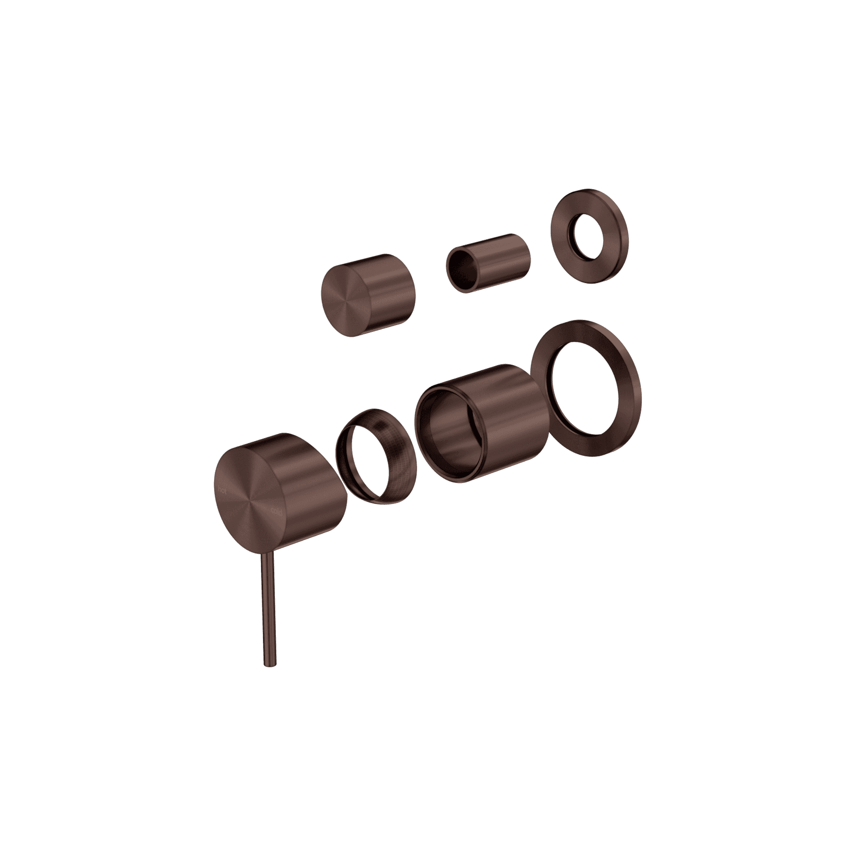 Mecca Shower Mixer With Diverter Separate Back Plate Trim Kit Only Rome Bronze