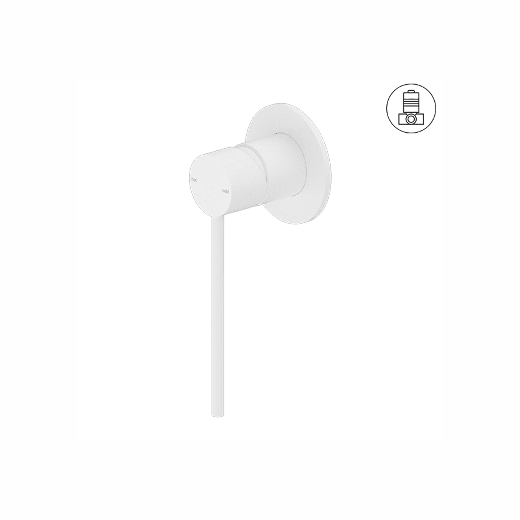 Mecca Care Shower Mixer Matte White