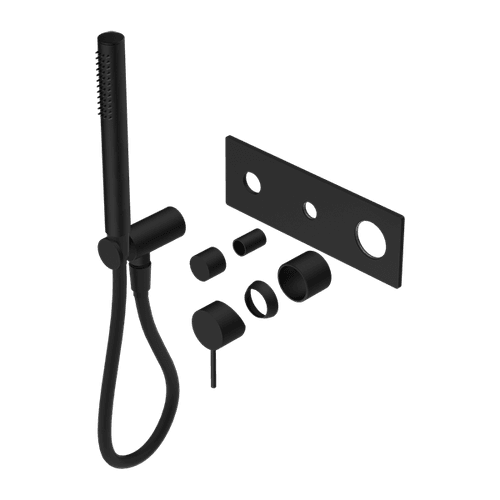 Mecca Shower Mixer Divertor System Trim Kits Only Matte Black