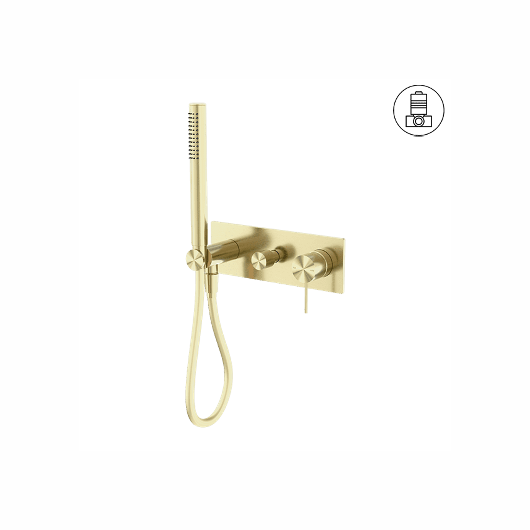 Mecca Shower Mixer Divertor System Brushed Gold