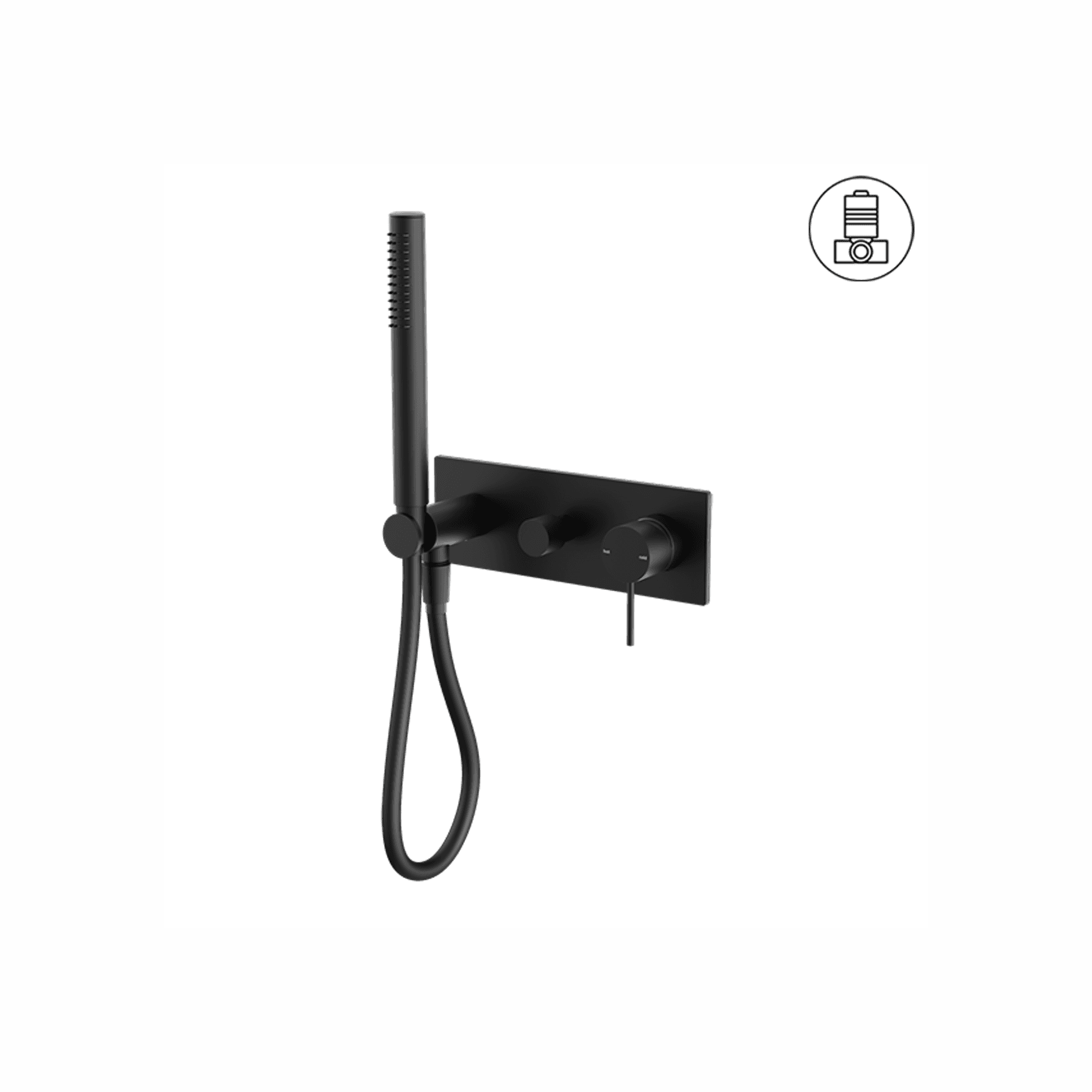 Mecca Shower Mixer Divertor System Matte Black