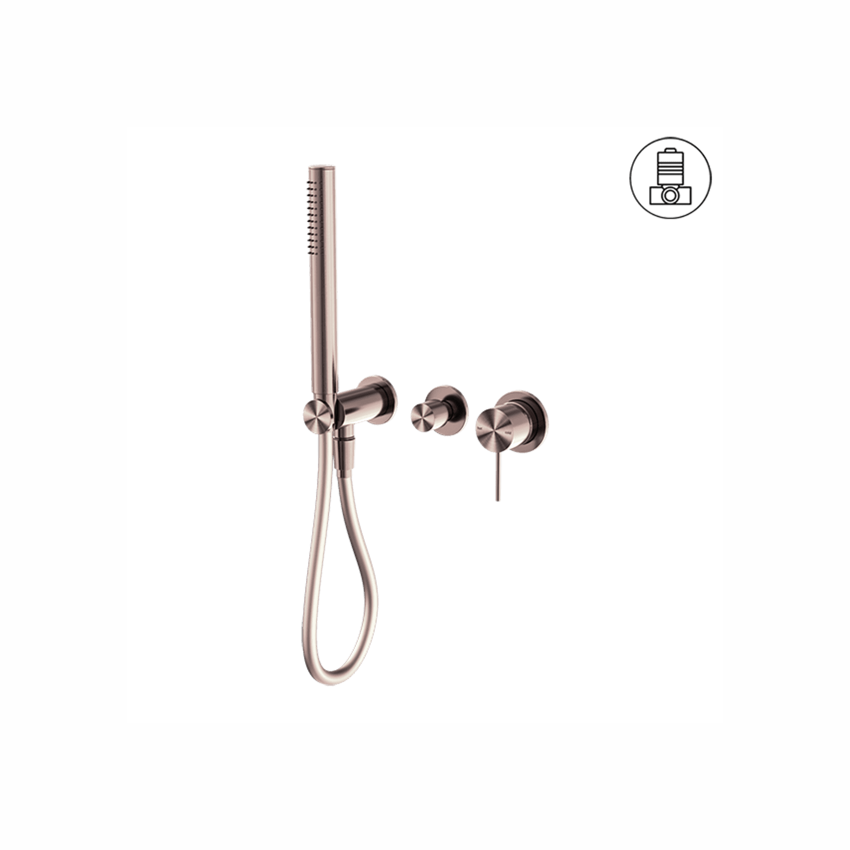 Mecca Shower Mixer Divertor System Separate Back Plate Brushed Bronze